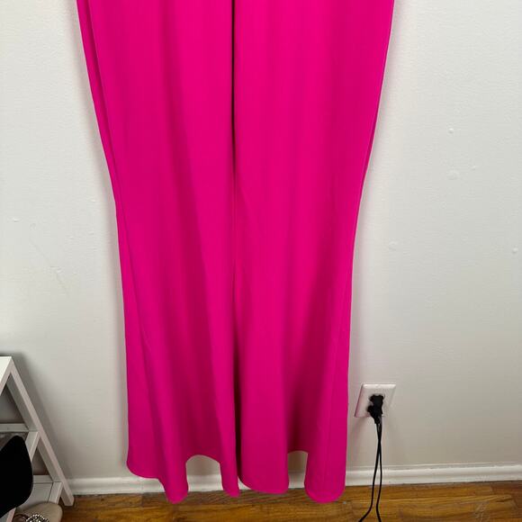 NWT Aqua Formal Womens Sweetheart Neckline Spaghetti Strap Hot Pink Maxi Dress 2 - Picture 7 of 10